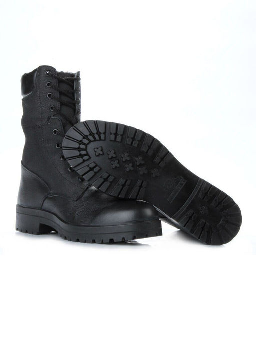 05-9007 BLACK Ботинки зимние мужские (искусственная кожа, искусственный мех)