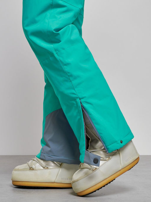 Горнолыжный комбинезон женский зимний зеленого цвета 2323Z - Mtforce фото 21