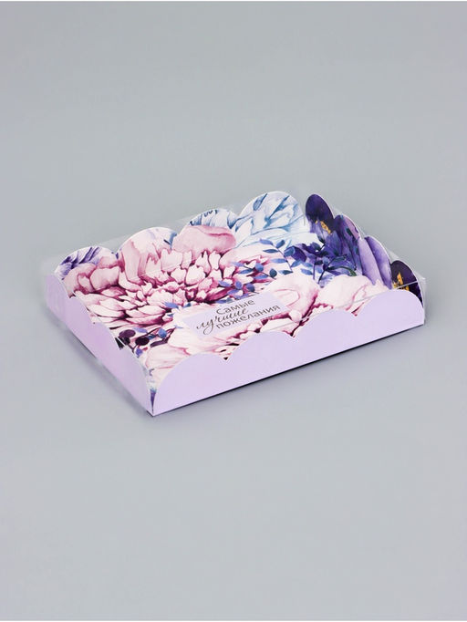 Цена за 5 шт. Коробка для печенья, «Комплимент», 14×10.5×2.5 см