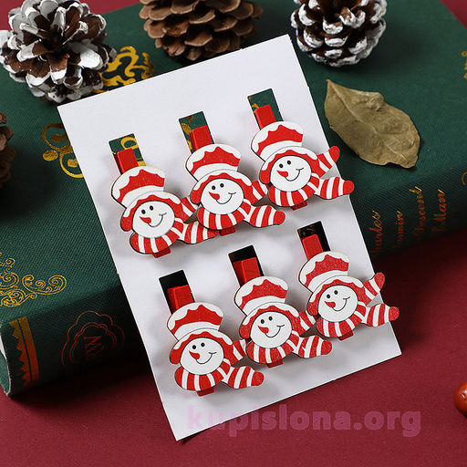 Набор прищепок Новогодние - Купи слона фото 3