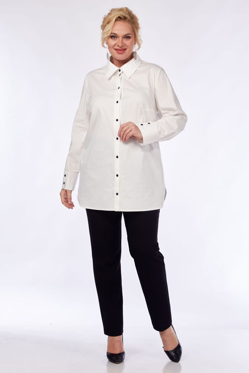 Рубашка Элль стиль 2243а молоко  фото 4