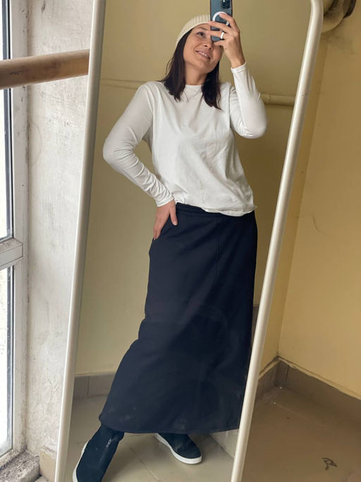 Очень теплая юбка интерсофт вместо начеса! цвет КРАСНЫЙ - Knitka wear фото 4