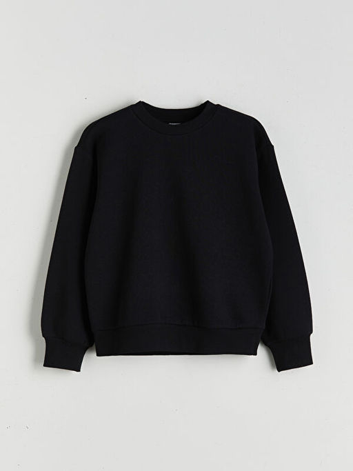 Bisiklet Yaka K?z ?ocuk Sweatshirt