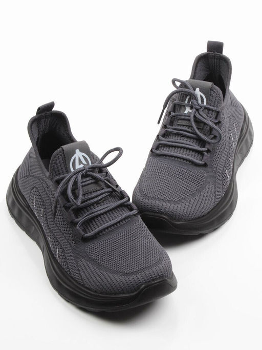 03-TEX-D01-04 DK. GREY Кроссовки летние мужские (текстиль)
