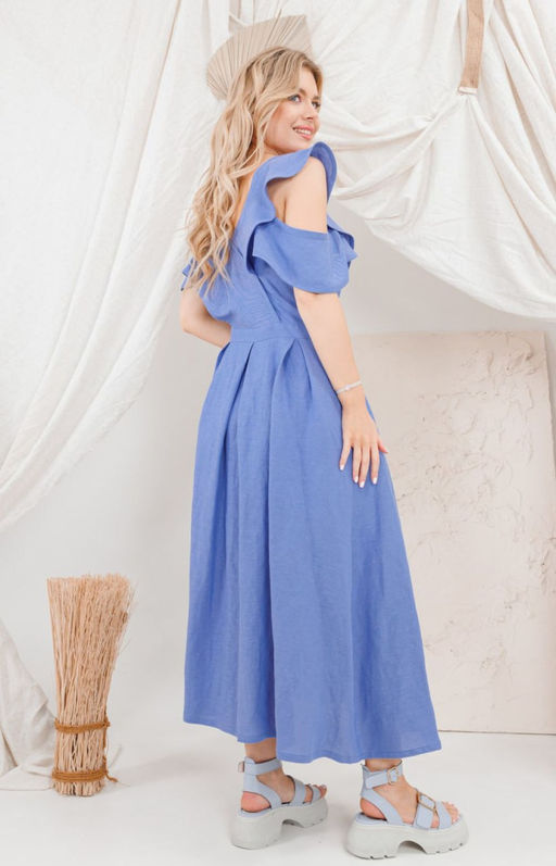 Платье AMORI 9658 василек  фото 3