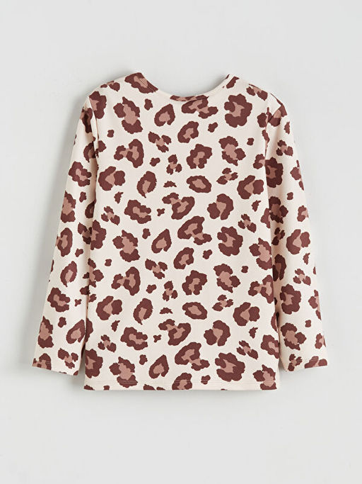Leopar Desenli K?z ?ocuk Pijama Tak?m?
