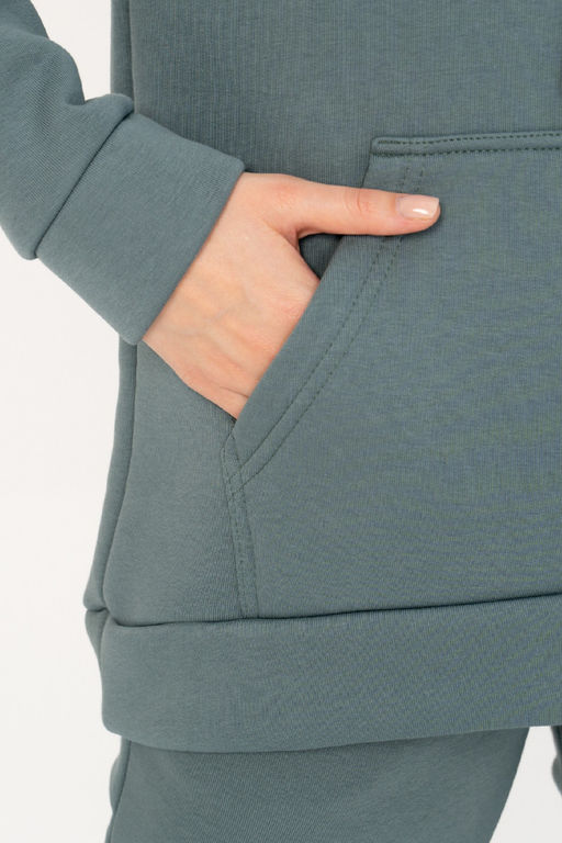 Джемпер женский 323L17-WB т.полынь худи,толстовка - Solo mio фото 5