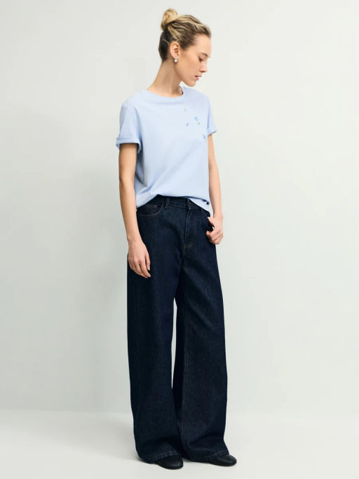 Футболка из хлопка с принтом / Zarina  фото 2