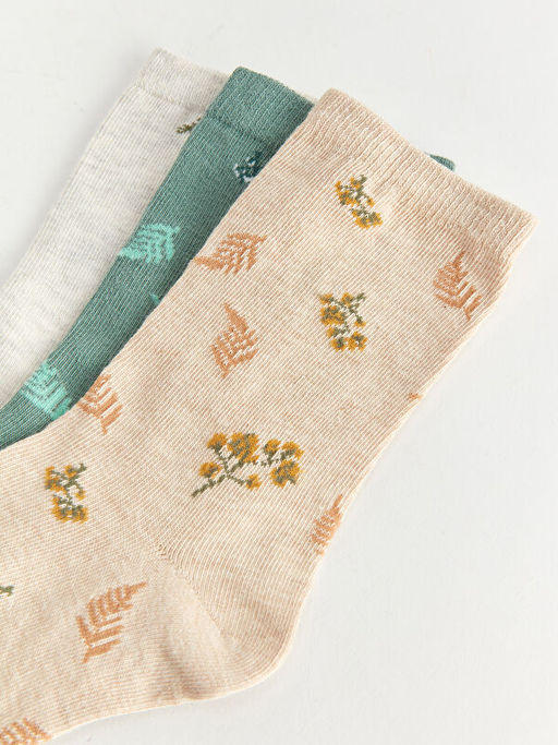 Bask?l? Kad?n Soket ?orap 3l? Paket - Waikiki фото 3