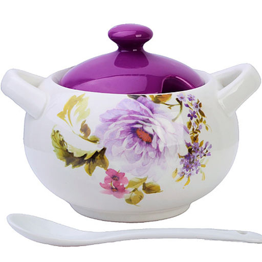 60238 Сахарница с крышкой 375мл с ложкой 3пр Очарование доломит LR (х36) - Mayer&boch фото 2