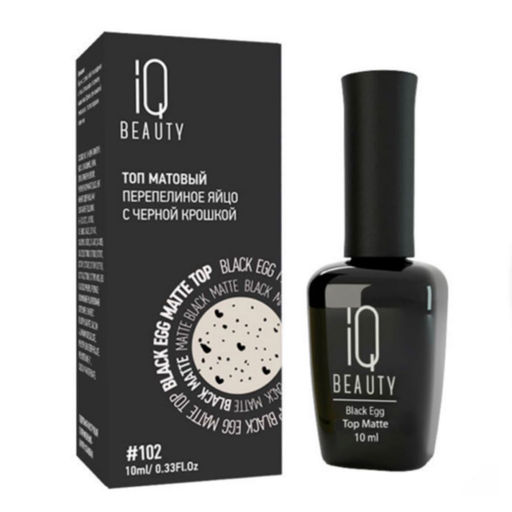 IQ Beauty Матовый топ перепелиное яйцо / Black Egg Matt, 10 мл  фото 2