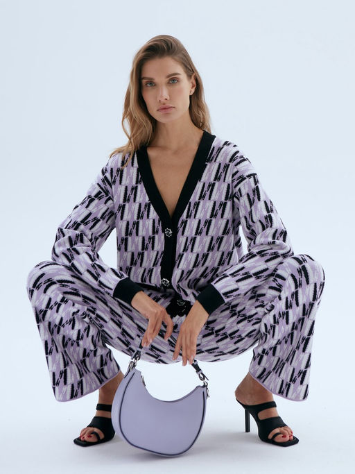 Кардиган женский ZZ-02009 black/lavender