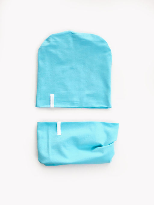 Комплект (шапка+снуд) UD 3017 голубой