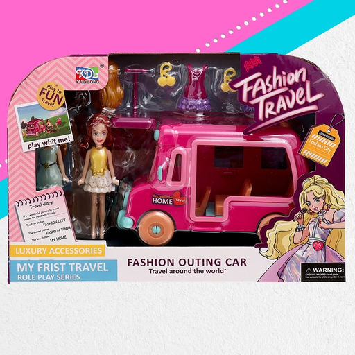 Игровой набор Модное путешествие: трейлер для путешествий, аксессуары, куклы, МИКС - Simaland фото 9