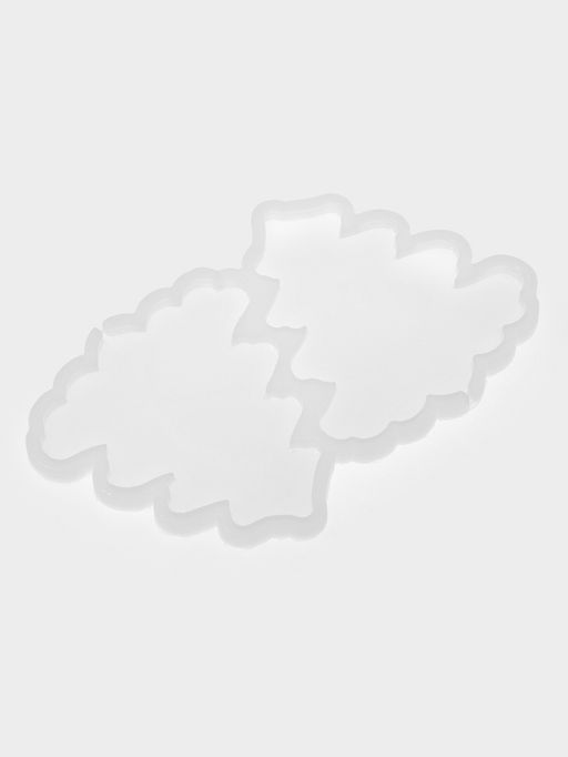 Форма леденцов Ёлка, силикон, 2 ячейки, 12?9?0.8 см, h=8 см, прозрачная