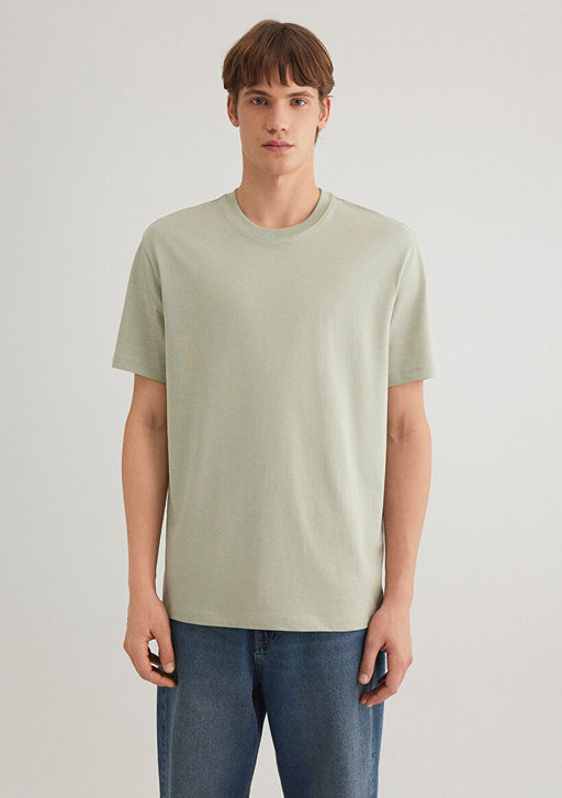 Yesil Basic Tisort - Mavi фото 3