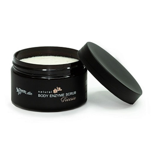 Скраб для тела FREESIA (body enzyme scrub) сахарно-соляной,с энзимами и фрукт.к,300грTM ChocoLatte