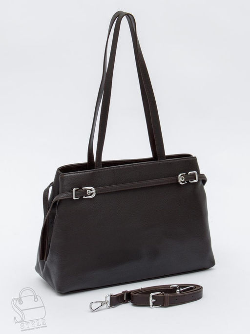 Сумка женская кожаная 8021-2S coffee Velina Fabbiano-Safenta