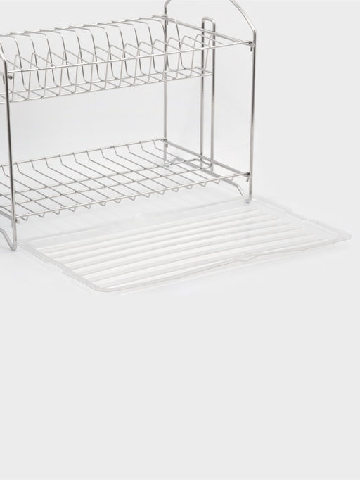 Сушилка для посуды универсальная, разборная, с поддоном, 39.5×24×29.5 см, хром