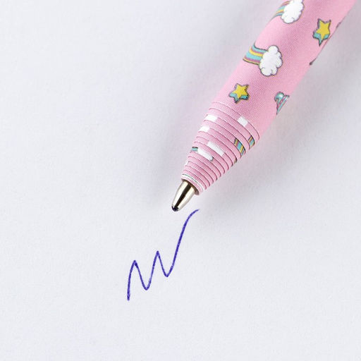 Цена за 10 шт. Эко-ручка Единорог, синяя паста, 1.0 мм