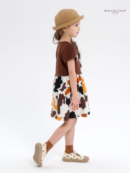 Платье Лето шоколад-муму сердечки LE - Sovalina фото 9