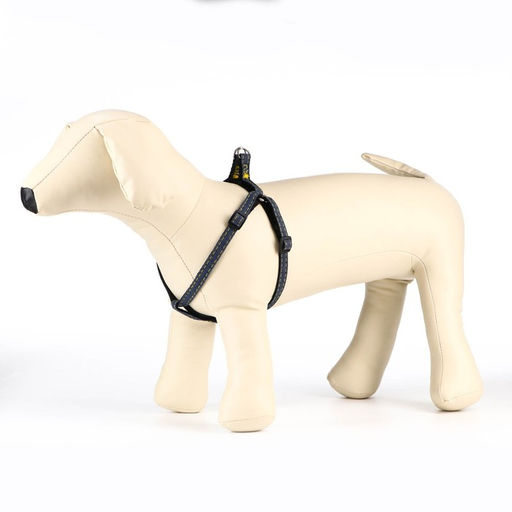 Шлейка Джинс, чёрный подклад, ширина 1 см, ОШ 25-40 см, ОГ 25-40 см - Пижон фото 3