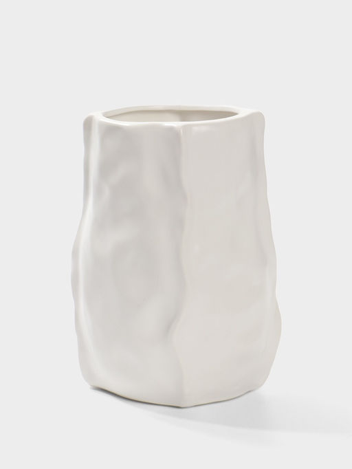 Ваза «Габино», 18.5×12 см, керамика, белая