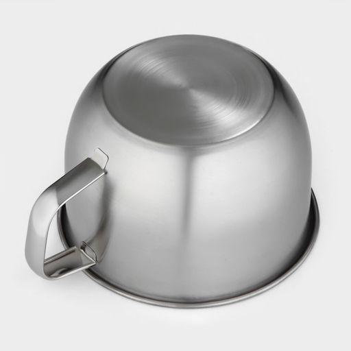 Кружка с вакуумной крышкой, 1.3 л, d=15 см, нержавеющая сталь, серебристая