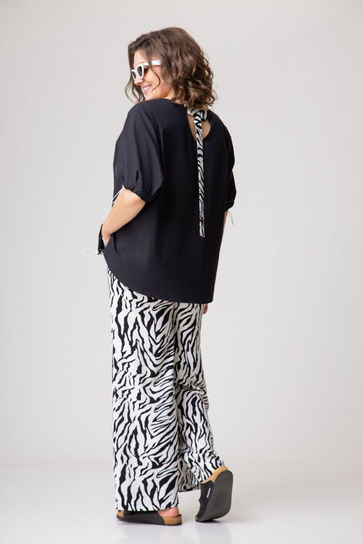 Костюм EVA GRANT 170 черный+принт зебра