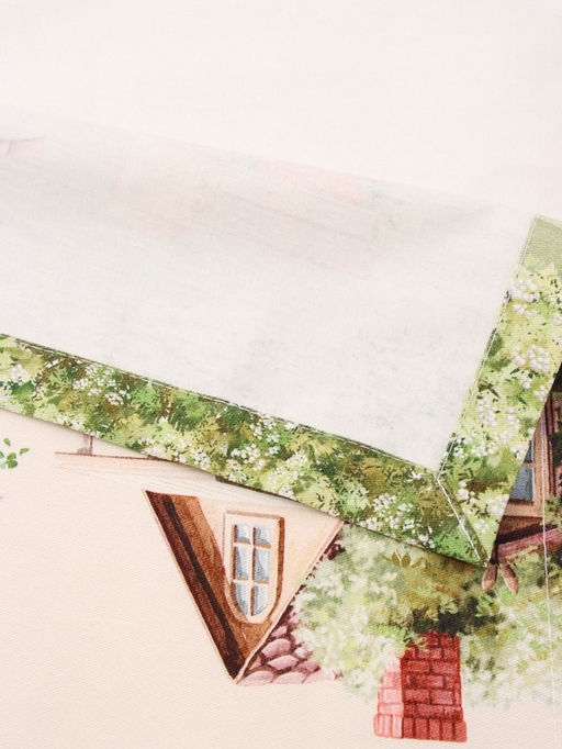 Дорожка пасхальная на стол Этель. Кроличья ферма, 40?149 см, 100% хлопок, саржа 190 г/м?, белая