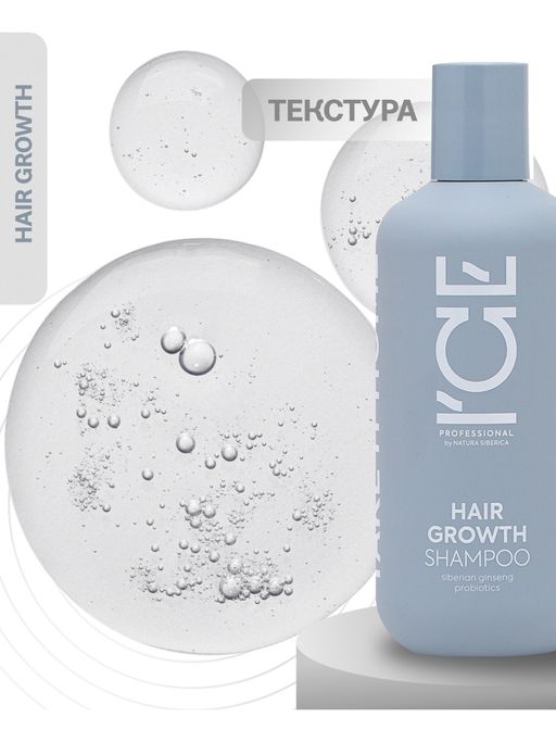 Шампунь Стимулирующий рост волос, 400 мл / Natura Siberica / ICE Professional / Home / Hair Growth /  фото 4