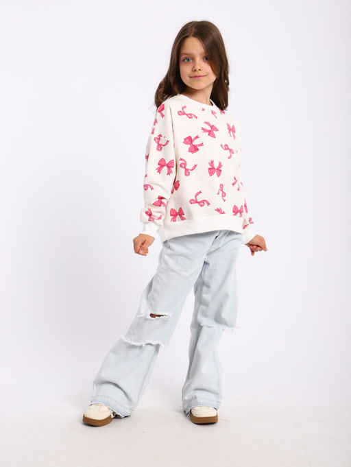 ДЖ063 Джемпер "Бант" (розовый)