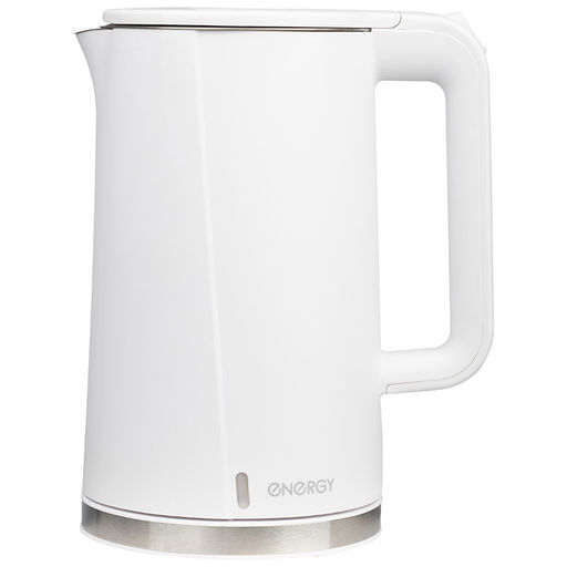 Чайник ENERGY E-208 (1,7 л) белый, двойной корпус 164148