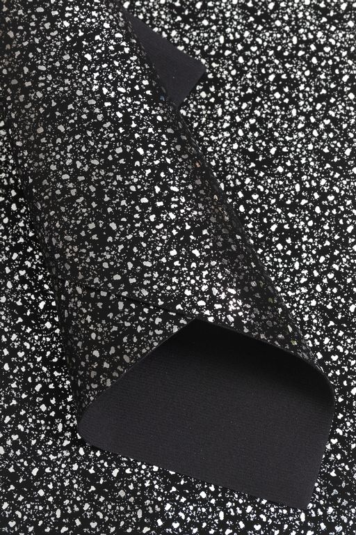 Кожзам Осколки А4 (5 листов) SF-5993, черный/серебро №3 - Больше подарков фото 2