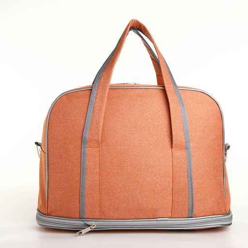 Сумка дор L-б/н , 42*20*30/38, отд на молн, с увел, 3 н/кармана, дл ремень, оранжевый - Simaland фото 3