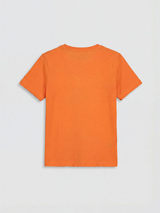 Bisiklet Yaka Bask?l? Erkek ?ocuk Ti??rt