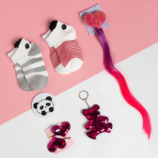 Подарочный набор адвент KAFTAN «Панда»: носки (размер 16-18) и аксессуары