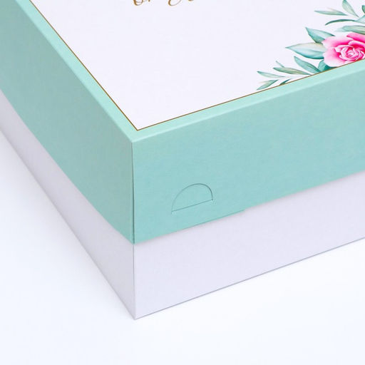 Цена за 5 шт. Кондитерская упаковка, короб, Пускай твои глаза сияют от счастья, 30 х 30 х 15 см, 2 кг - Simaland фото 3