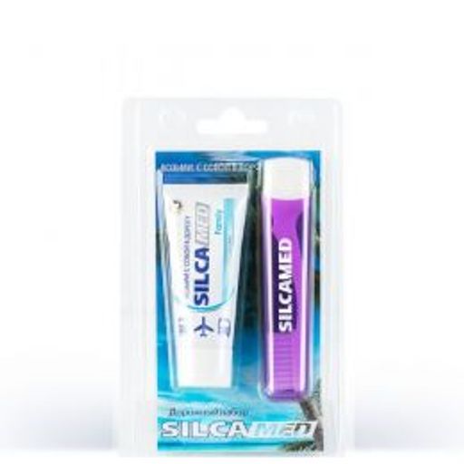 SILCAMED набор Дорожный (з/паста 30гр + з/щетка Дорожная)