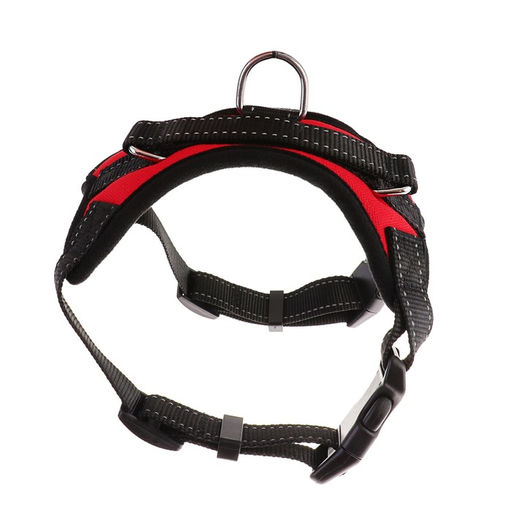 Шлейка К7 мягкая светоотражающая, размер XL, ОГ 74-92 см, вес 28-47,5 кг, красная - Пижон фото 2