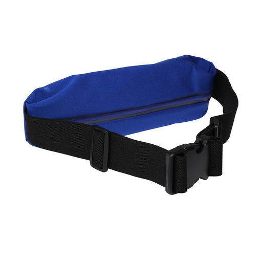Спортивная сумка чехол на пояс LuazON, управление телефоном, отсек на молнии, синяя - Luazon home фото 2