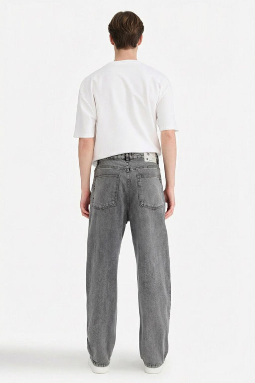 Джинсовые брюки Baggy Fit с широким узором и нормальной талией, широкие брюки - Defacto фото 19