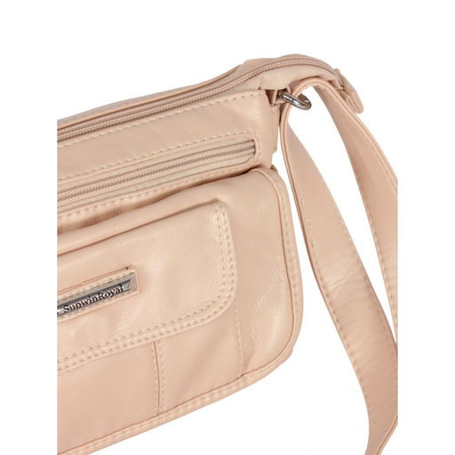 Сумка женская искусственная кожа Guecca-120, 3 отд, плечевой ремень, св. бежевый SALE 264067 - Adelia фото 4