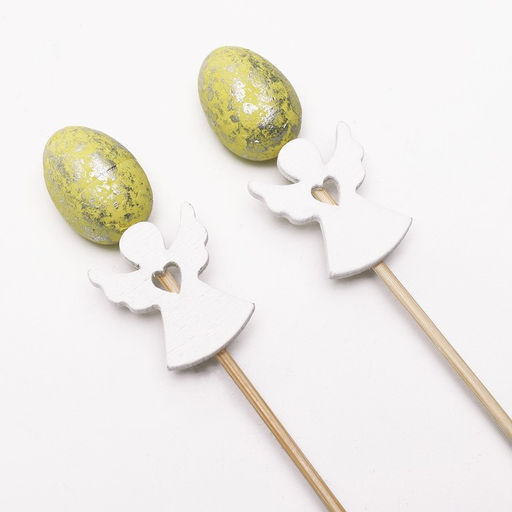 Цена за 3 шт. Набор топперов на пасху «Ангелочки», 2 шт., МИКС