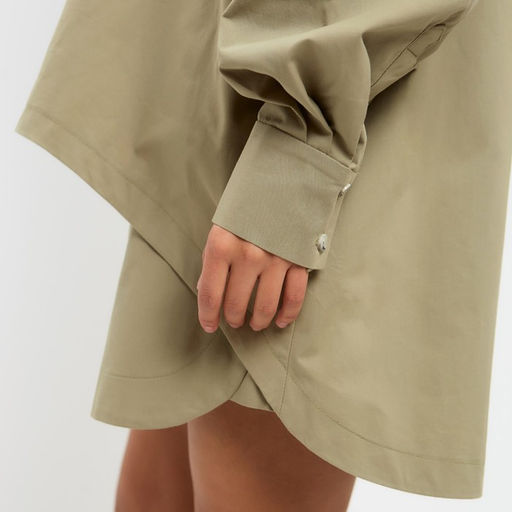 Костюм женский (рубашка, шорты) MINAKU: Oversize, зелёный, размер 46