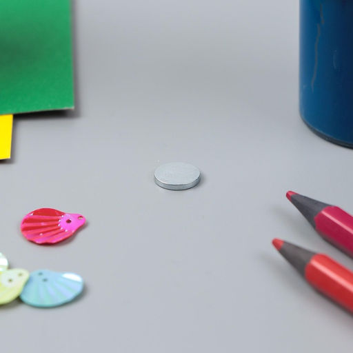 Цена за 100 шт. Магнит технический неодимовый (магнитит на обе стороны), серебристый, 6×1.5 мм