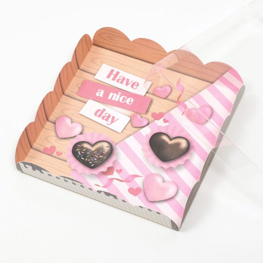 Цена за 5 шт. Коробка для печенья, «Хорошего дня», 15×15×3 см