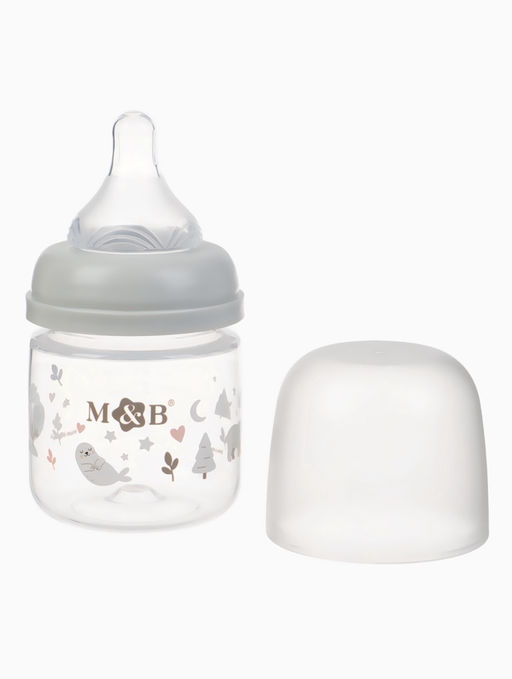 Бутылочка для кормления M&B, ШГ Ø50 мм, +0мес., 120 мл., набор 2 шт. в кор.
