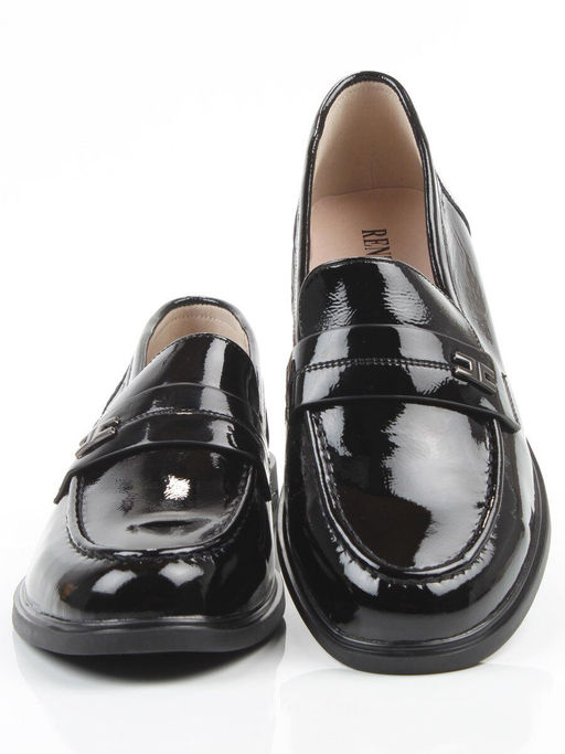 03-DEB17-3 BLACK Лоферы женские (натуральная кожа)