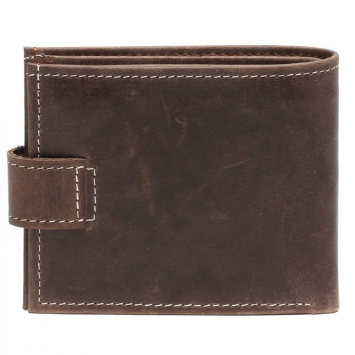 Портмоне мужское Croco-ПР-903 натуральная кожа 3 отд, 3 карм, коричневый тем крейзи хорс (220/1) 217432  фото 2